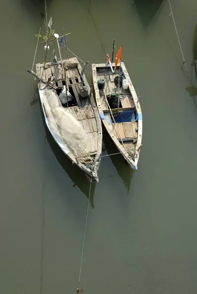 Stock image Fishing boats at Anjarla beach, Taluka Dapoli, District Ratnagiri, Maharashtra, India 