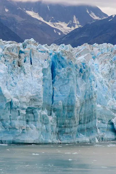 冰山和哈伯德冰川 阿拉斯加最长的滴水冰川 圣以利亚国家公园 荒废湾 阿拉斯加 图库图片
