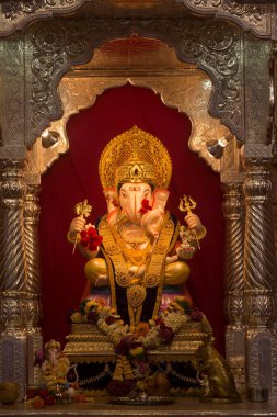 Tanrı Ganesha, Pune, Maharashtra, Hindistan, Asya putu