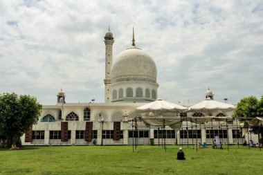 Hazratbal türbesi, Srinagar, Kaşmir, Hindistan, Asya 