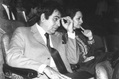 Hint Bollywood aktörleri, Dilip Kumar ve Saira Banu, Hindistan, Asya  