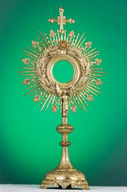 Yeşil Arkaplanda Monstrance, Hristiyanlık