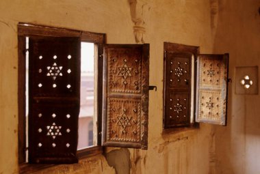 Ev Penceresi, Kutch, Gujarat, Hindistan 