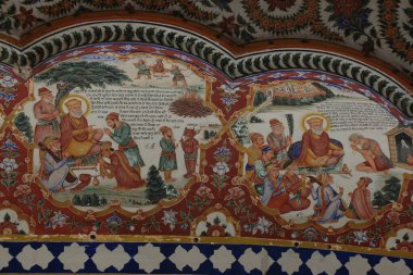 Guru nanak eski resimler, altın tapınak, amritsar, Punjab, Hindistan, Asya  