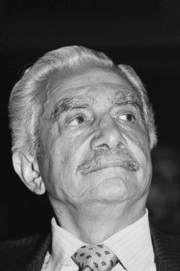 Hint eski klasik 1980 'ler siyah-beyaz Bollywood film aktörü, Hindistan, R. K. Karanjia, Russi Karanjia, Rustom Khurshedji Karanjia, Hintli gazeteci, Hintli editör 