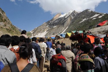 Pilgrim, amarnath yatra, jammu Kashmir, Hindistan, Asya 