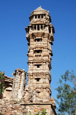 Vijaya pulu ya da zafer kulesi, Chittorgarh, Rajasthan, Hindistan 