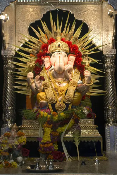 stock image lord ganesh statue Ganpati festival Tambadi Pune Maharashtra India Asia