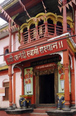 Anandi swami temple, jalna, maharashtra, india, asia clipart