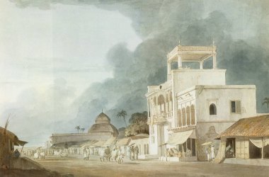 Chitpur Yolu, Kalküta, Batı Bengal, Hindistan 