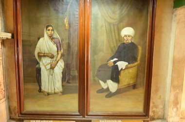 Putali Bai ve Karam Chand Gandhi Porbandar Gujrat Hindistan Asya