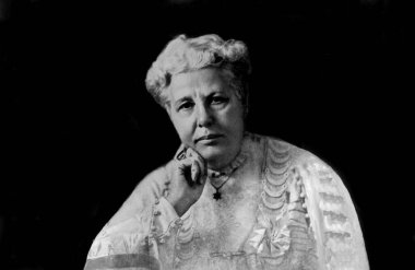 Dr. Annie Besant, siyah ve beyaz. 