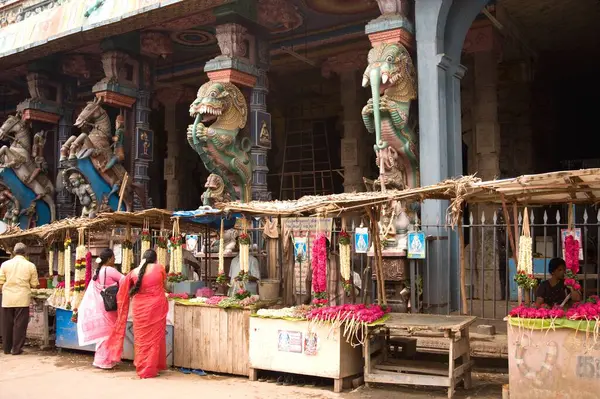 stock image Thiruparankundram temple of kartikeya or murugan, Madurai, Tamil Nadu, India 