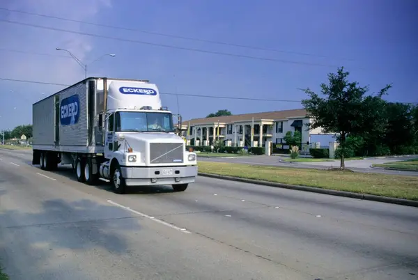 stock image Trucks on Indian road at daytime 