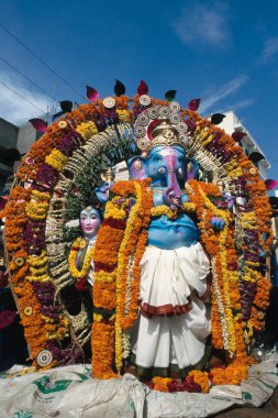 Ganesh ganpati Festival , Immersion of Elephant headed God clipart