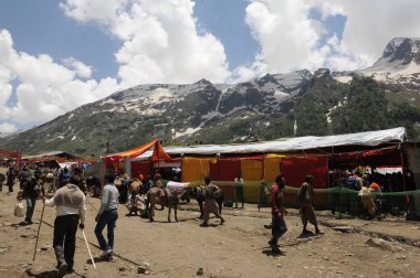 Pilgrim, amarnath yatra, jammu Kashmir, Hindistan, Asya 