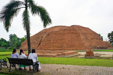 Ramabhar, Buda 'nın yakıldığı yeri, Budist mekanı, Kushi Nagar, Uttar Pradesh, Hindistan 