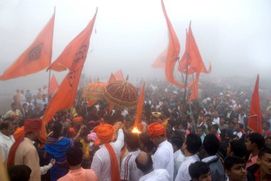 Shivaji Maharaj 'ın taç giyme töreni, Raigarh, Hindistan 