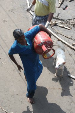 Hasar, Doğal Afet Tsunami Deniz Zemininde Deprem, Nagapattinum, Velankanni, Tamil Nadu, Hint Okyanusu, Hindistan - 27 Aralık 2004