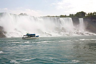 Kanada, Ontario 'dan Niagara Şelalesinin görkemli manzarası