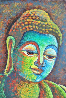 Lord Buddha sanat eserleri yapıyor.