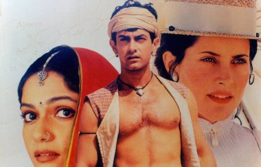 Lagaan, Bombay Mumbai, Maharashtra, Hindistan 'ın Hint Film posteri 