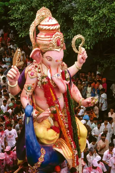 stock image statue of lord Ganesh ganpati Festival Immersion Visarjan, Mumbai Bombay, Maharashtra, India 