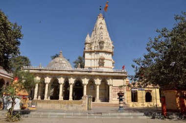 Temple of Krishna and Sudama in Sudama Puri Porbandar Gujrat India Asia clipart