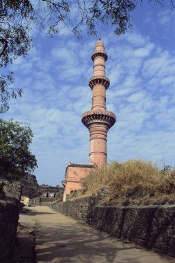 Chand Minar, Daulatabad Kalesi, Aurangabad, Maharashtra, Hindistan, Asya