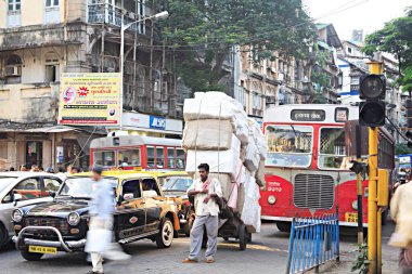 Prenses sokağı, Vardhaman Chowk, Deniz hatları, Bombay Mumbai, Maharashtra, Hindistan 