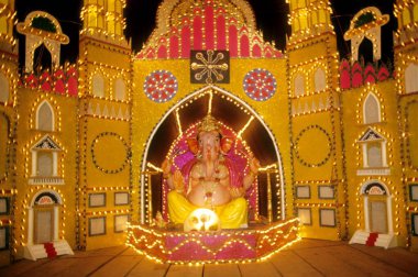 Ganesh Festival, Pune, Maharashtra, India  clipart