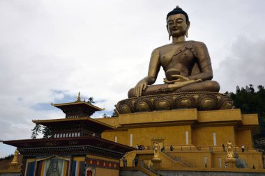 Great Buddha Dordenma, Shakyamuni Buddha statue, Kuensel Phodrang, Thimphu, Bhutan, Asia  clipart