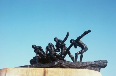 İşçi Partisi, Marina Sahili 'nde heykel, Anna Meydanı, Chennai, Tamil Nadu, Hindistan 
