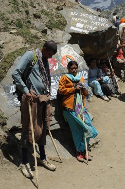 Pilgrim, amarnath yatra, jammu Kashmir, Hindistan, Asya 