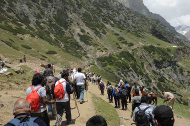 Pilgrim, amarnath yatra, jammu Kashmir, Hindistan, Asya 