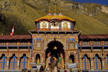 Badrinath Tapınağı Uttarakhand Hindistan Asya