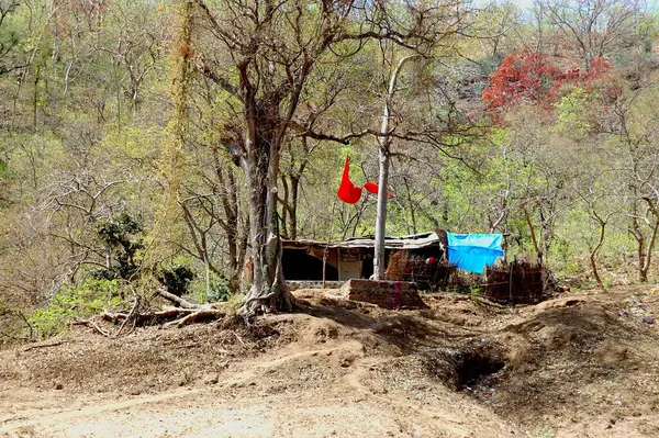 stock image Hindu Temple at river bank, Omkareshwar, Indore , Madhya Pradesh, India 