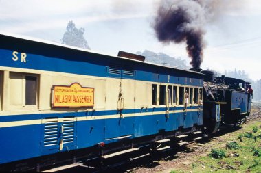 Buhar makinesi, Nilgiri treni, Ooty, Tamil Nadu, Hindistan