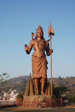 Shivji 'nin büyük idolü, Haridwar, Uttar Pradesh, Hindistan 