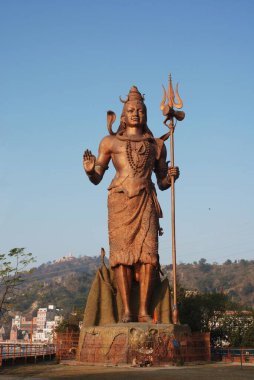 Huge idol of Shivji, Haridwar, Uttar Pradesh, India  clipart