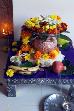 Kalash Puja Hindistan Asya için 