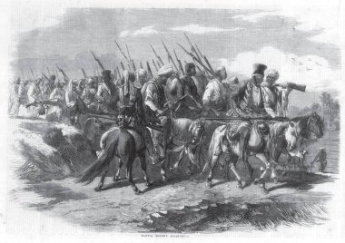 Ordu ve isyan, tantia topee askerlik, Hindistan 