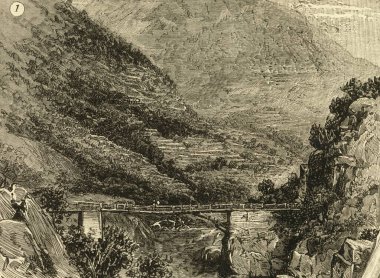 Nehir üzerindeki köprü, Hindistan 