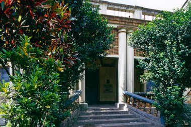 Haidry House Gandhi Noakhela ayaklanmaları için oruç tutuyor Kalküta; Batı Bengal; Hindistan