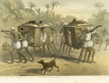 Koloni Hint resimleri, düğünümüz, Hindistan.