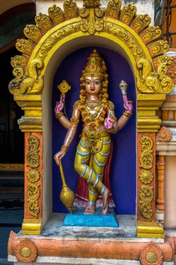 Lord Vishnu idol, Rajahmundry, Andhra Pradesh, India clipart