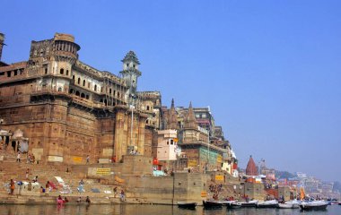 Varanasi ghat uttar pradesh Hindistan 'da 