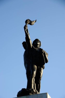 Jai jai jai kisan heykeli, mumbai, maharashtra, Hindistan, Asya 