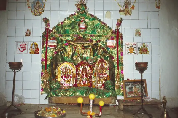 stock image Statue of Hinglaj mata in temple, Jaisalmer, Rajasthan, India 