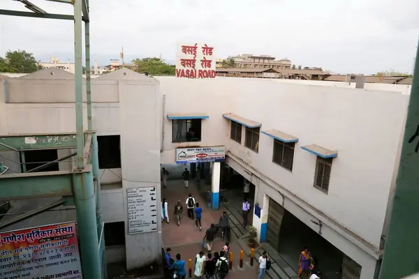 stock image vasai road west railway station building, Mumbai, Maharashtra, India, Asia 